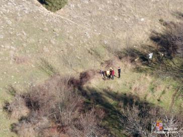 Rescate de un hombre herido en Torreiglesias, Segovia