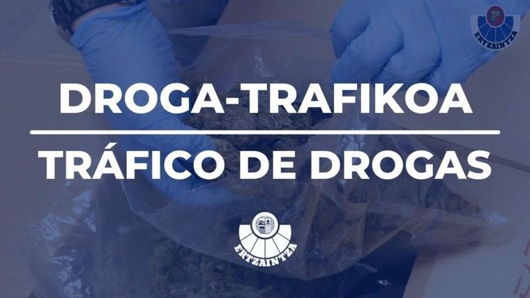 Detenido en Vitoria-Gasteiz por tráfico de drogas tras hallazgo de estupefacientes